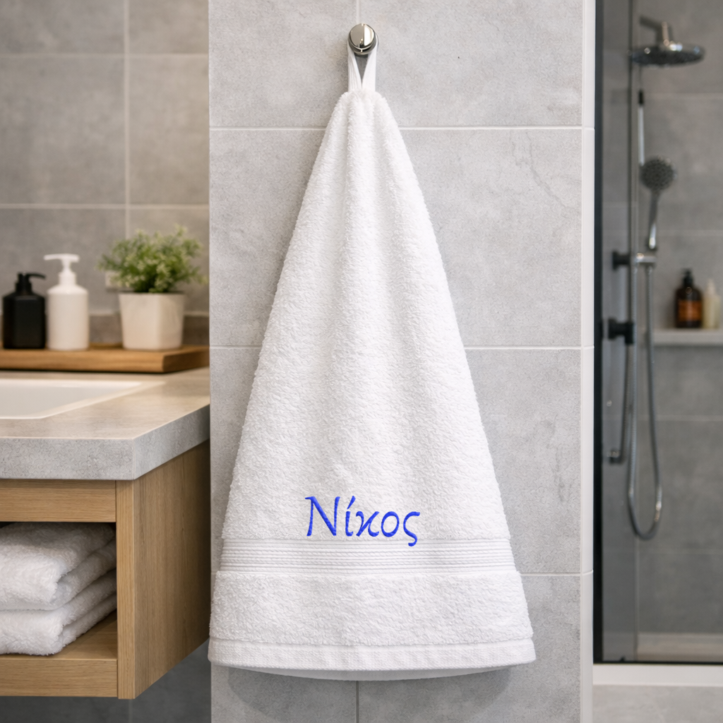 Πετσέτα Προσώπου με κεντημένο το όνομα σου