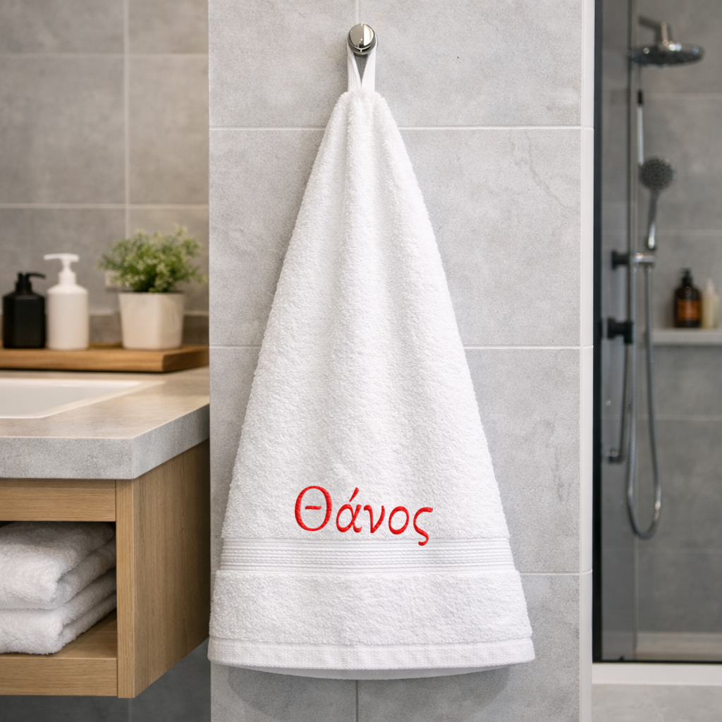 Πετσέτα Προσώπου με κεντημένο το όνομα σου